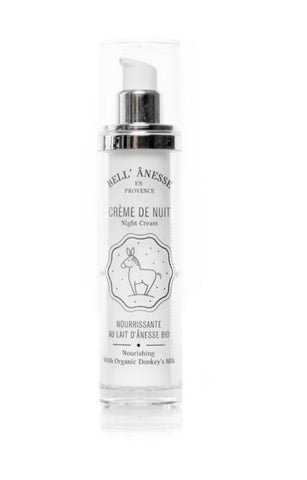 Crème de nuit au lait d’ânesse bio
