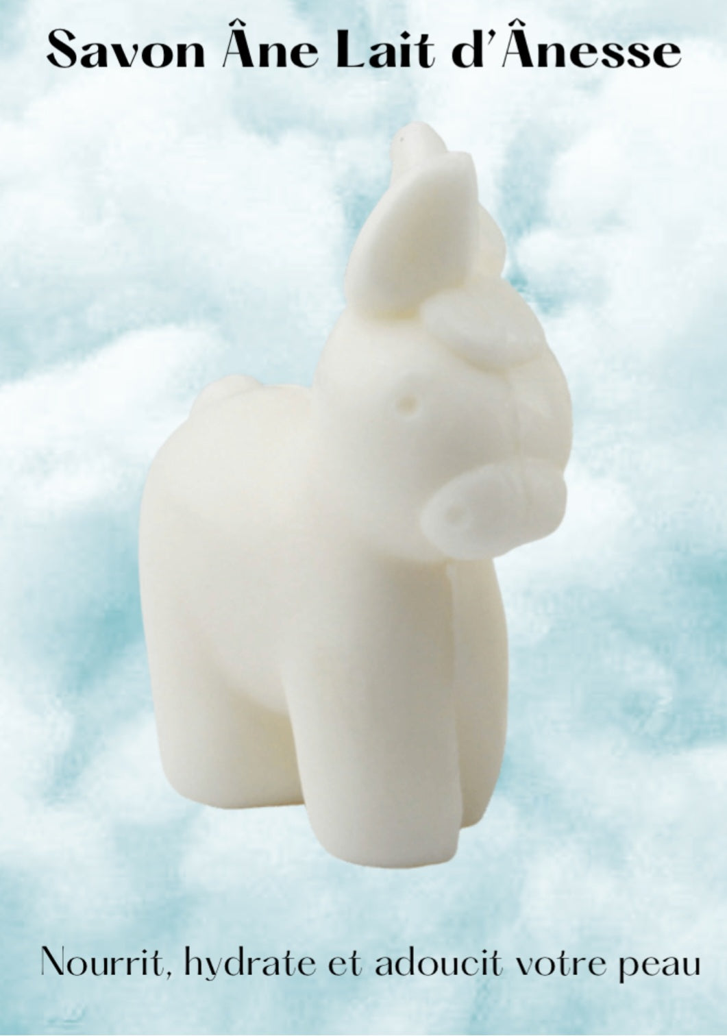 Savon forme d'Âne 125gr au lait d'ânesse
