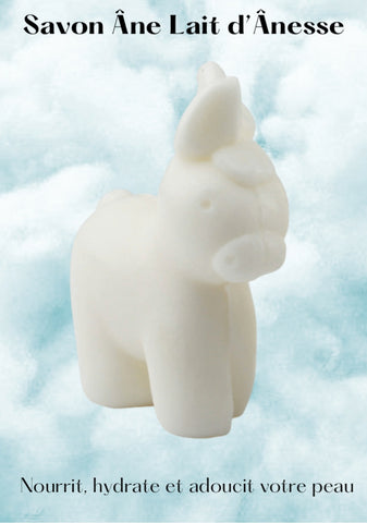 Savon forme d'Âne 125gr au lait d'ânesse