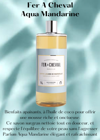 SAVON LIQUIDE DE MARSEILLE AQUA MANDARINE 1L