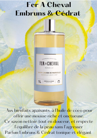 SAVON LIQUIDE DE MARSEILLE EMBRUNS & CÉDRAT 1L