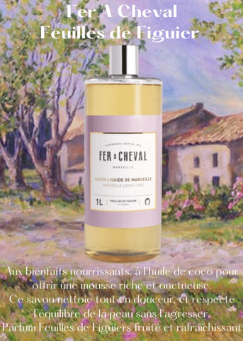 SAVON LIQUIDE DE MARSEILLE FEUILLES DE FIGUIER 1L