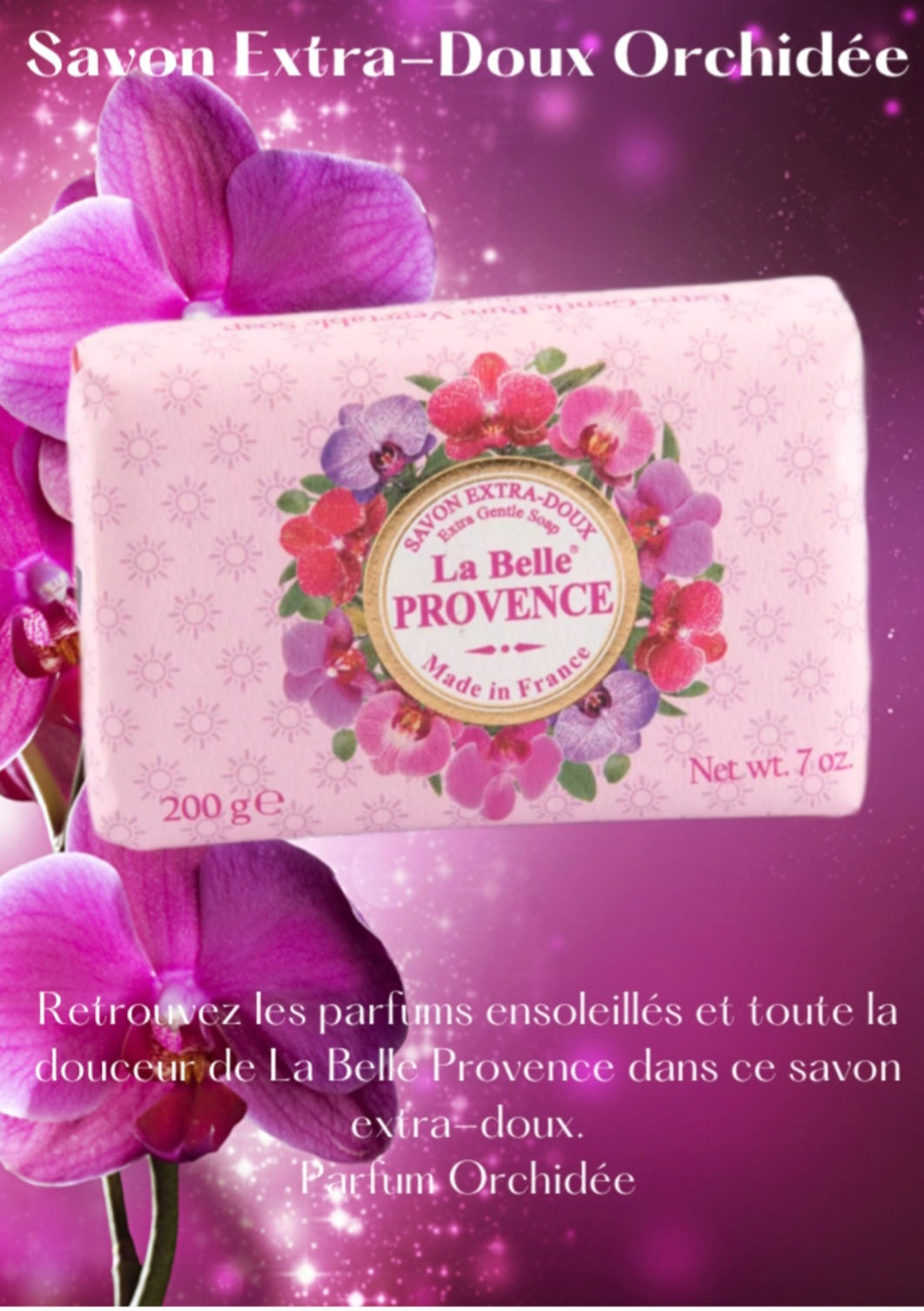 Savon parfumé Orchidée