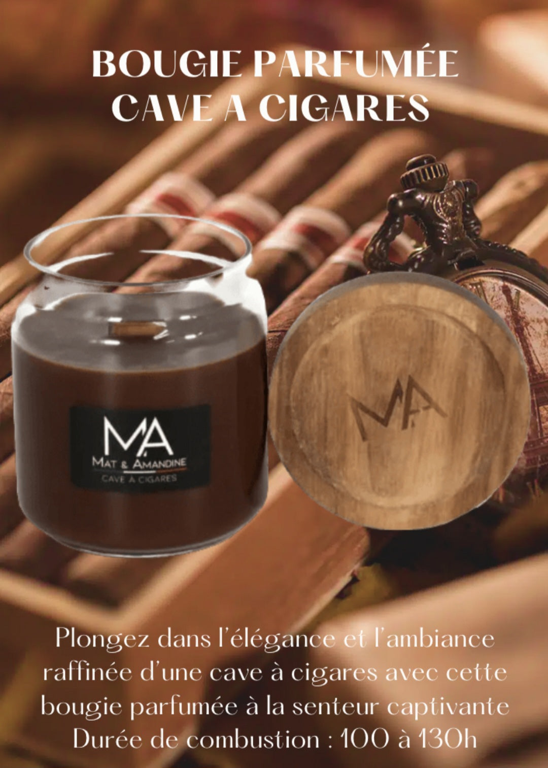 Bougie parfumée Cave à Cigares