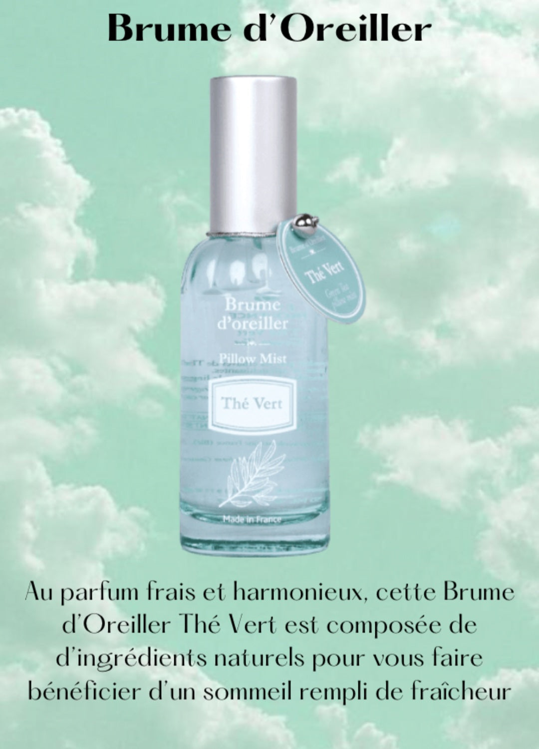 Brume d'oreiller Thé vert