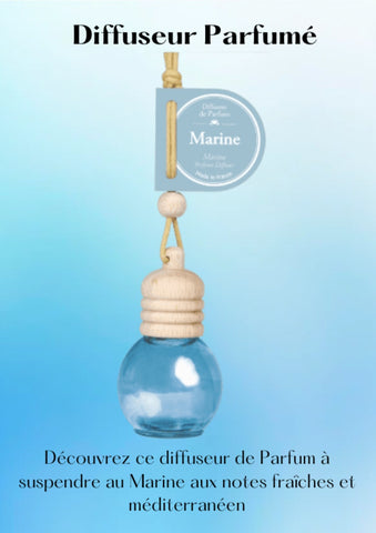 DIFFUSEUR DE PARFUM À SUSPENDRE MARINE.