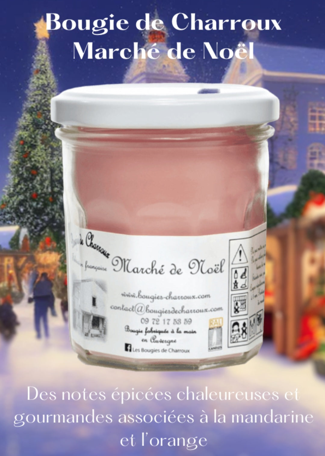 Bougie parfumée MARCHÉ DE NOËL
