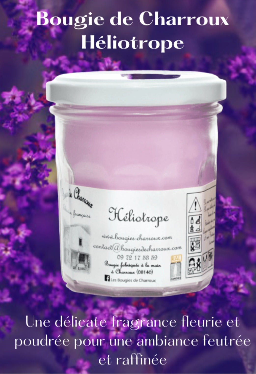 Bougie parfumée HÉLIOTROPE