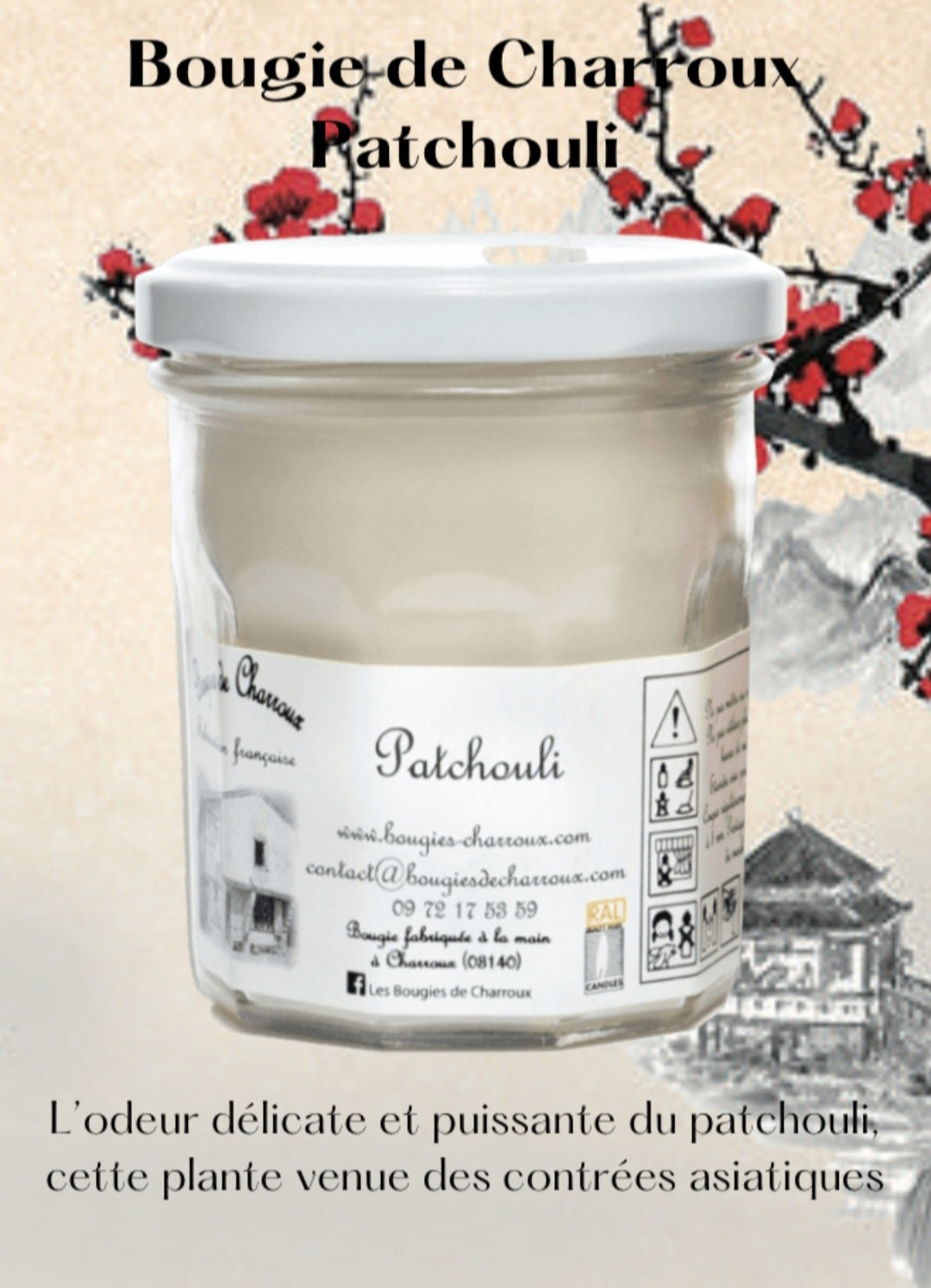 Bougie parfumée PATCHOULI