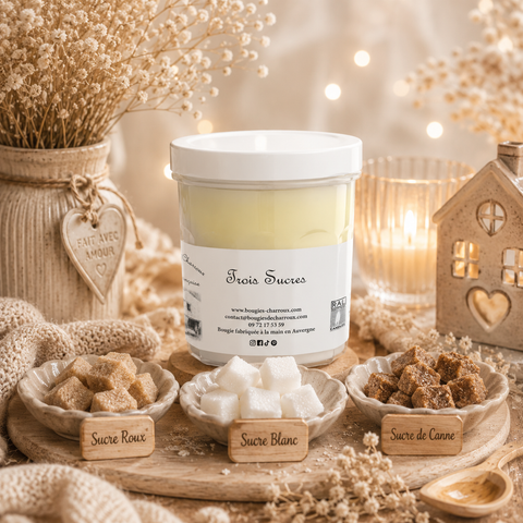 Bougie parfumée TROIS SUCRES