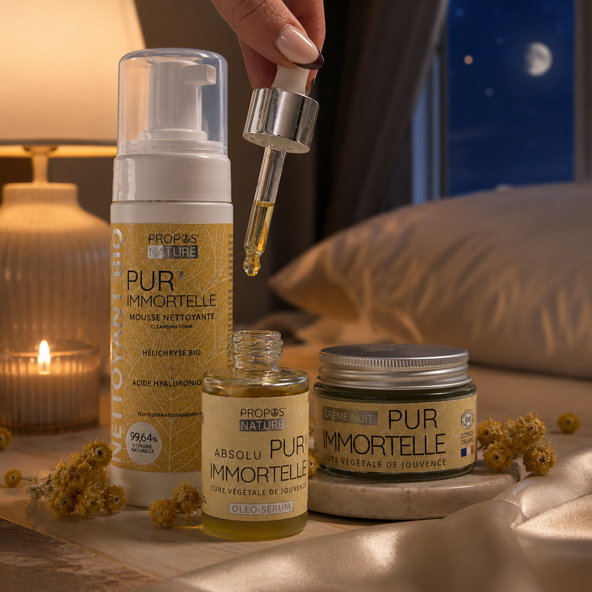 Trousse Routine nuit Pur'Immortelle - 3 soins