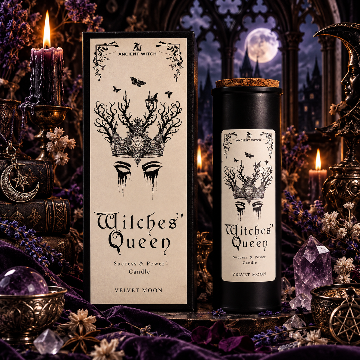Bougies de Purification de Sorcière Ancestrale - Reine des Sorcières