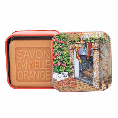 Boite Métal La Cheminée à Noël & Savon 100g - Fragrance & You