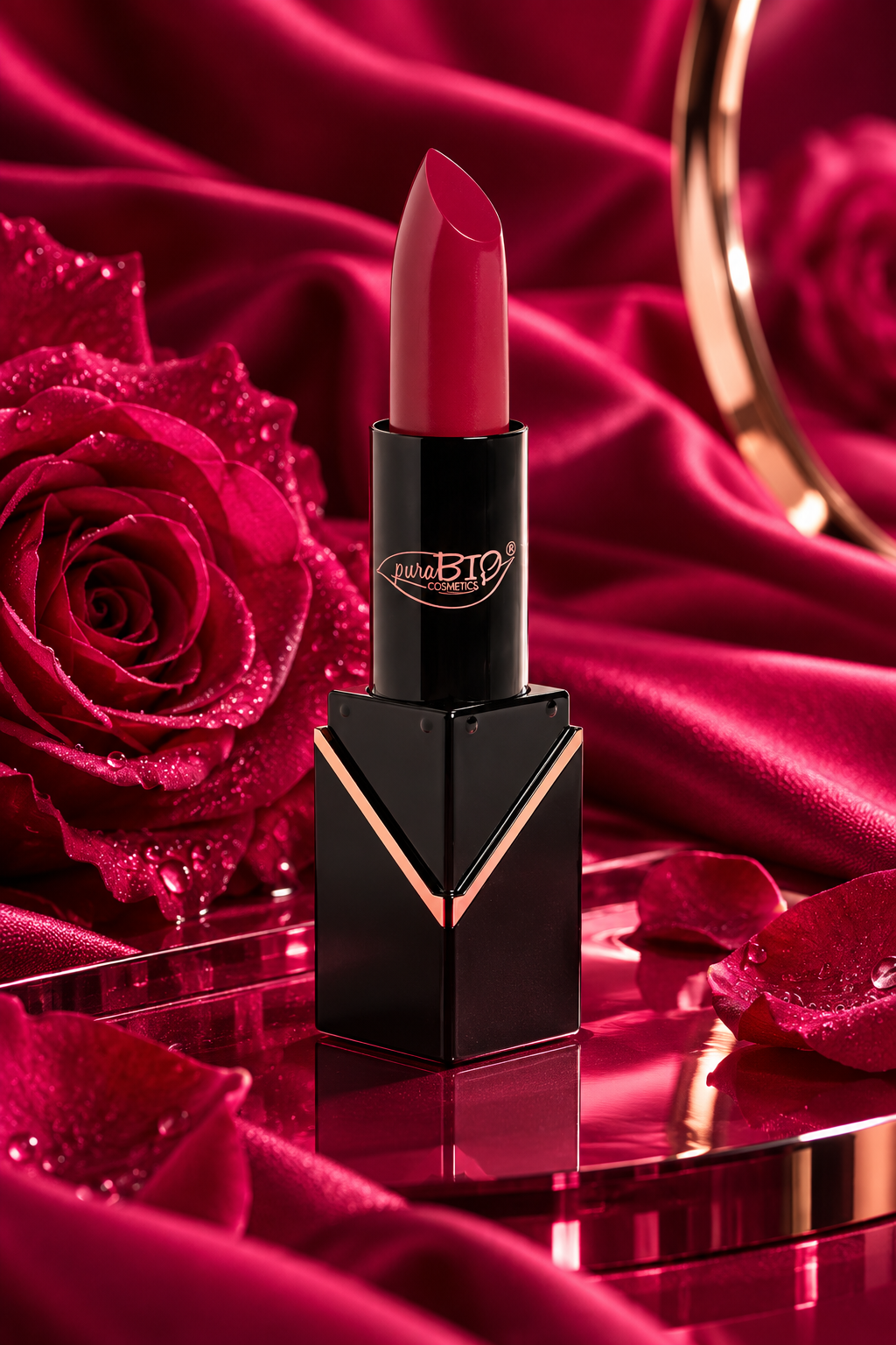 Rouge à lèvres BIO "fuchsia foncé " rechargeable 😃