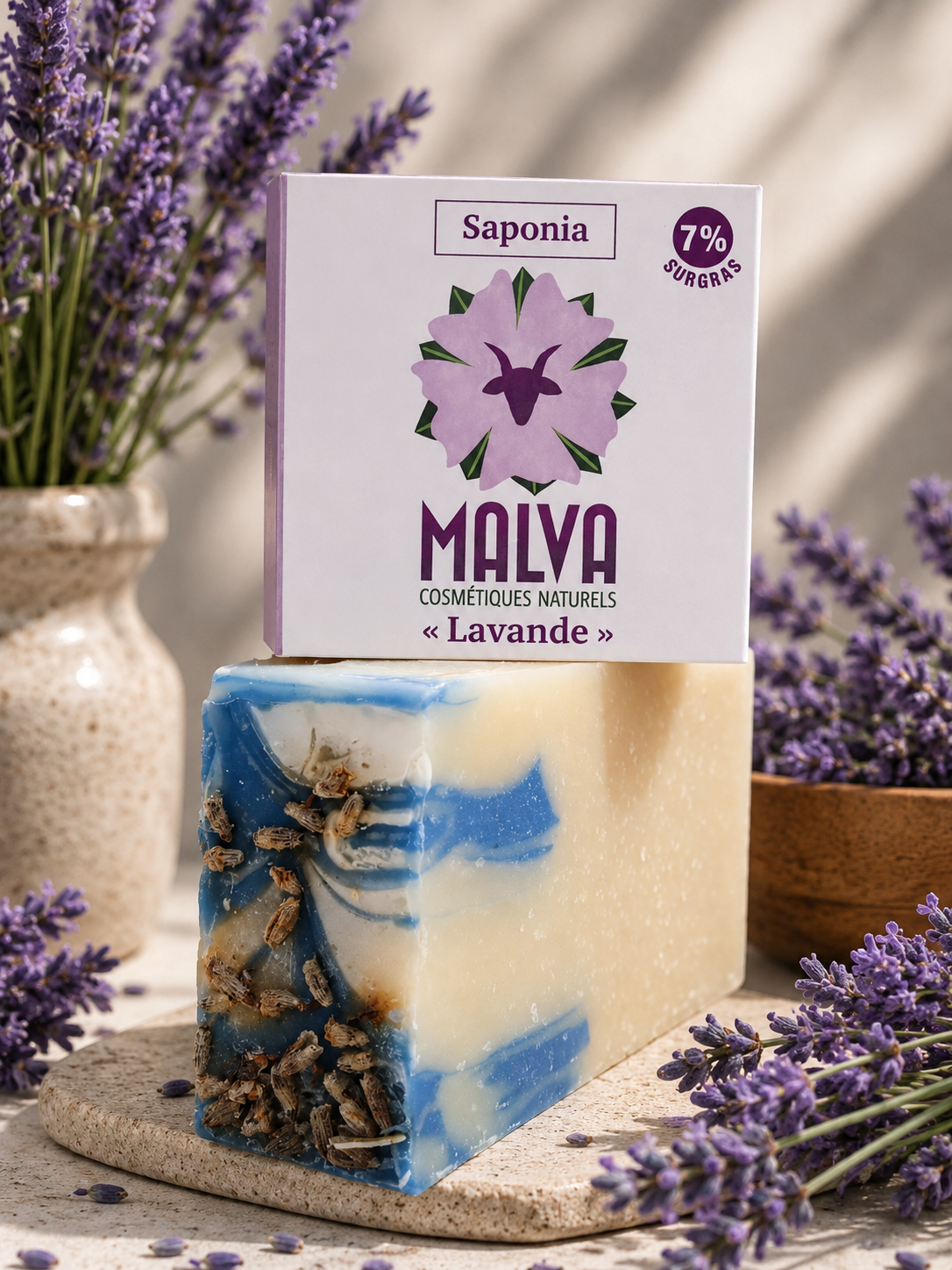SAVON AU LAIT DE CHEVRE LAVANDE (L'UNITÉ) 100GR