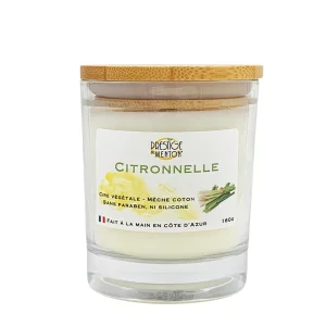 Bougie citronnelle prestige de menton 180g