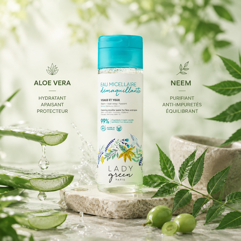 Eau micellaire démaquillant visage et yeux