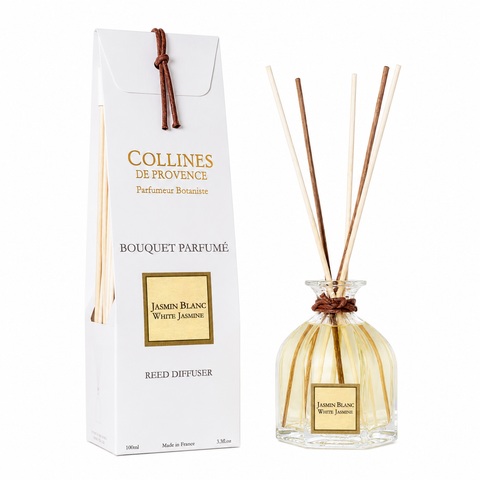 Diffusseur d'Ambiance à bâtonnets JASMIN BLANC