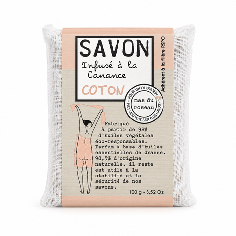 SAVONNETTE PARFUMEE COLOREE COTON