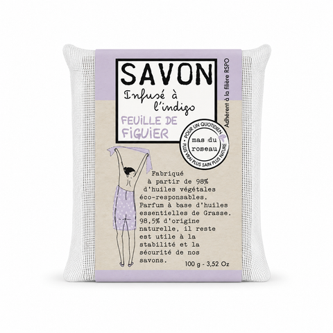 SAVONNETTE PARFUMEE COLOREE FEUILLE DE FIGUIER