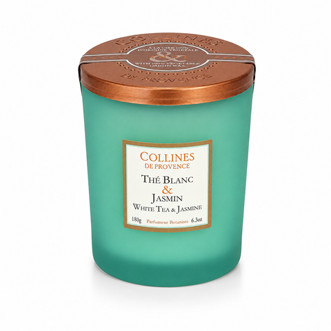 Bougie Parfumée Thé Blanc & Jasmin Coulée à la main