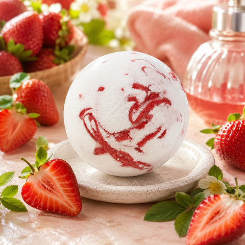 Boule de bain - Fraise