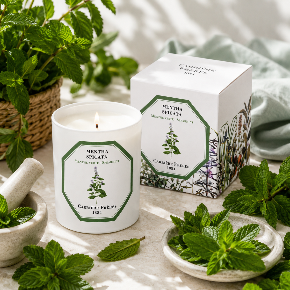 Bougie Menthe Verte