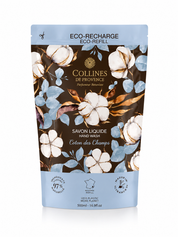 Eco-Recharge Savon Liquide Coton des Champs