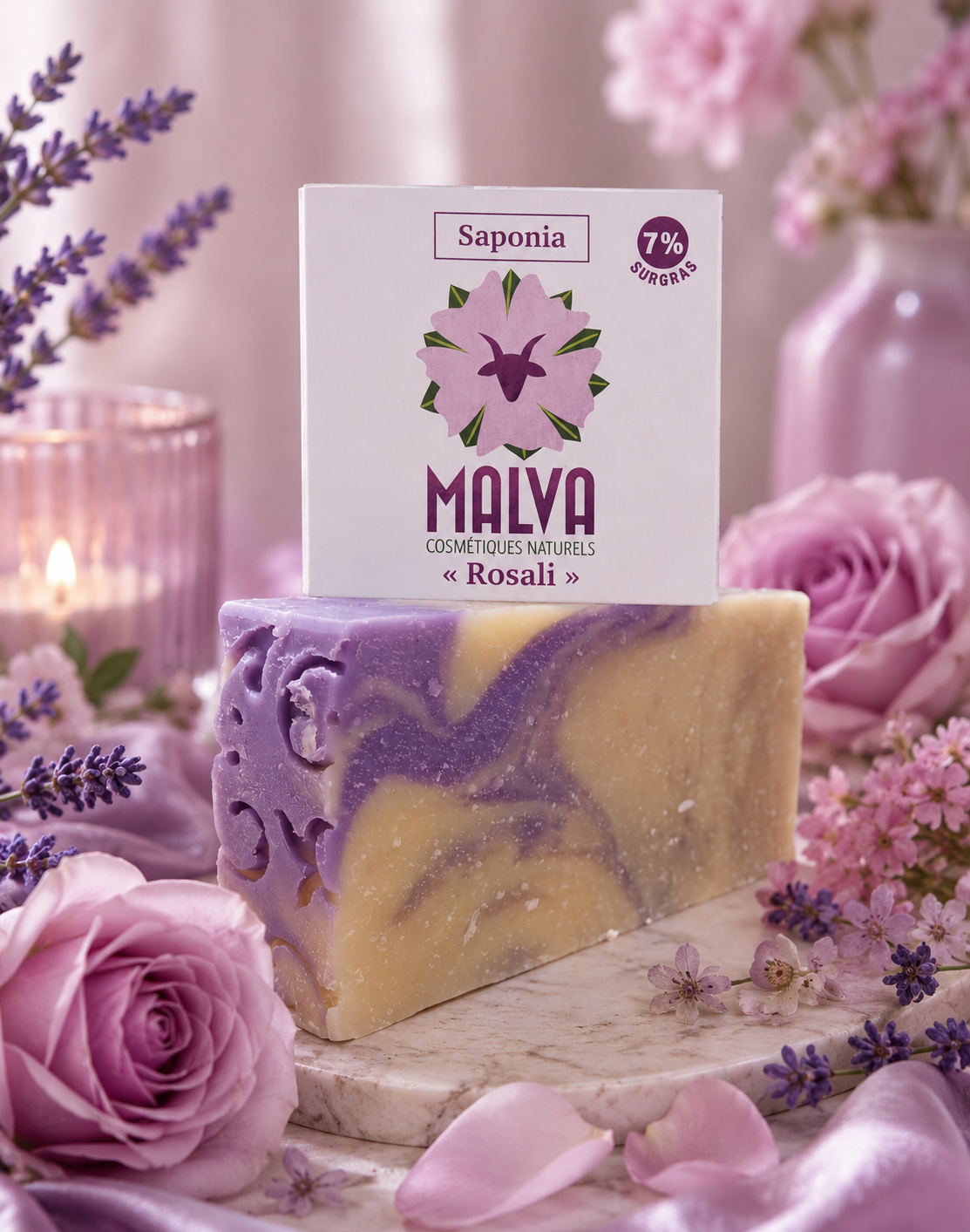 SAVON AU LAIT DE CHEVRE ROSALI (L'UNITE) 100GR