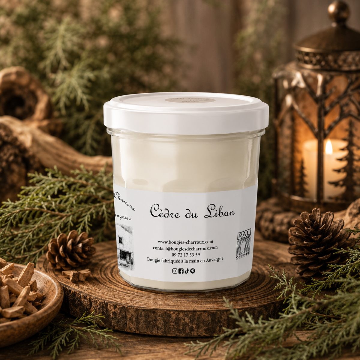 Bougie parfumée CÈDRE DU LIBAN