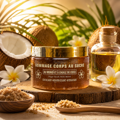 Gommage au sucre monoï