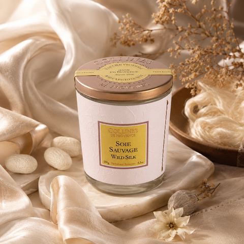 Bougie Parfumée Soie Sauvage Coulée à la main