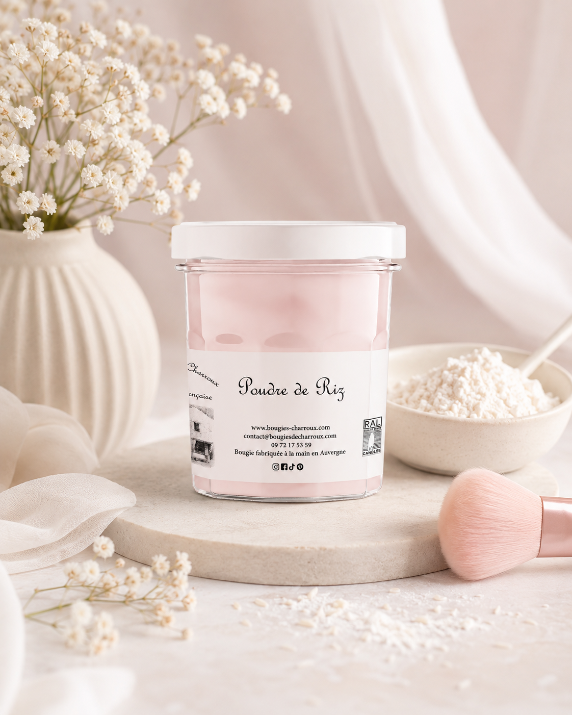 Bougie parfumée POUDRE DE RIZ