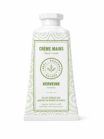 Crème mains au lait d'ânesse Bio et Verveine