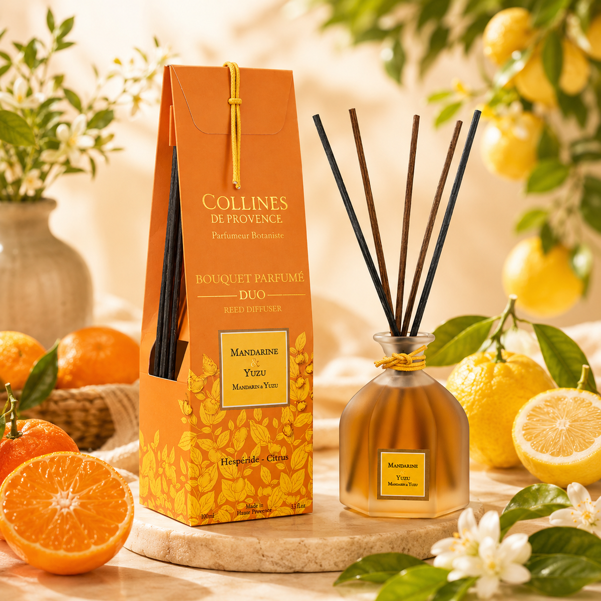 Diffuseur d’Ambiance à bâtonnets "Mandarine & Yuzu"