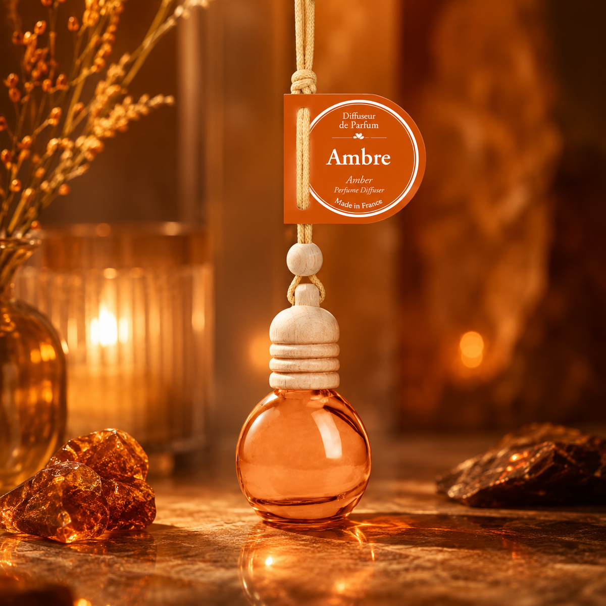 Diffuseur de Parfum à suspendre Ambre – 10 ml