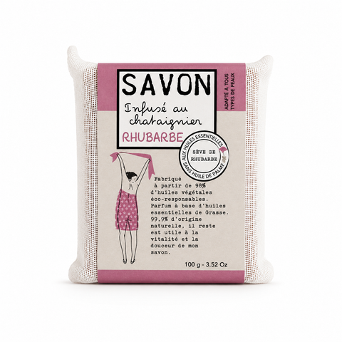 SAVONNETTE PARFUMÉE COLORÉE RHUBARBE