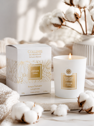 Bougie Parfumée Coton Coulée à la main