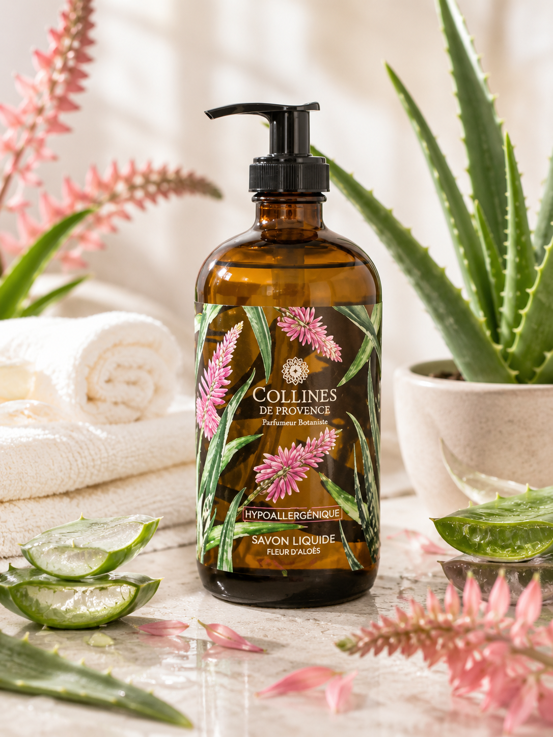 Savon Liquide Hypoallergénique Fleur d'Aloe
