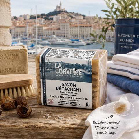 Savon détachant enrichi en noix de lavage 250g