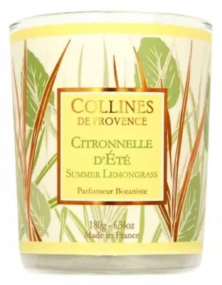 Bougie Parfumée Citronnelle d'Été Coulée à la main