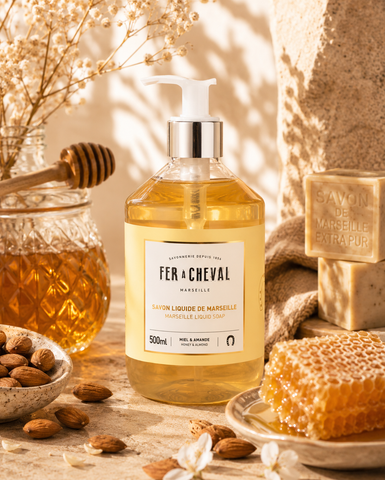 SAVON LIQUIDE DE MARSEILLE MIEL & AMANDE 500ML