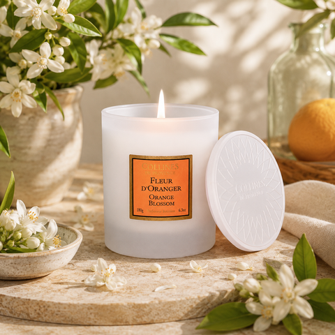 Bougie Parfumée Fleur d'Oranger Coulée à la main