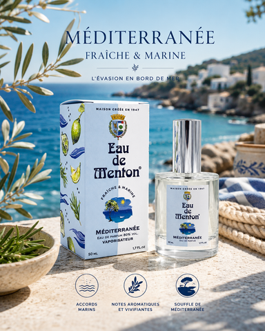 Eau de toilette Méditerranée Prestige de Menton