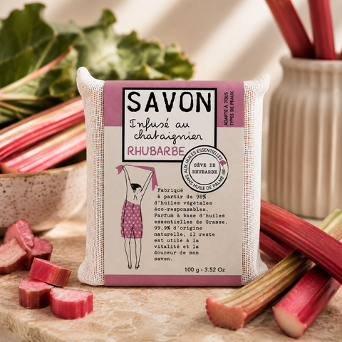 SAVONNETTE PARFUMÉE COLORÉE RHUBARBE