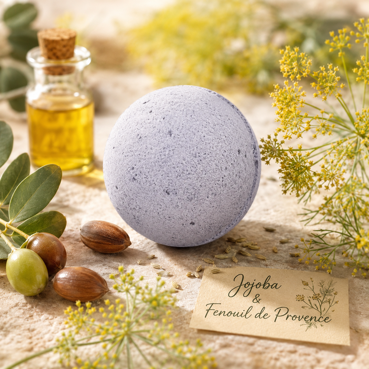 Boule de bain "Jojoba et Fenouil de Provence"