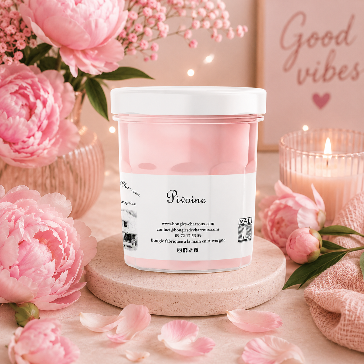 Bougie parfumée PIVOINE