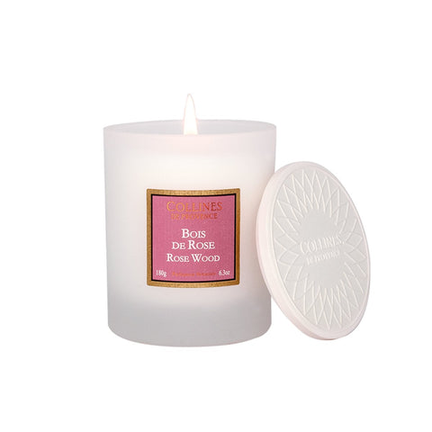Bougie Parfumée Bois de Rose Coulée à la main