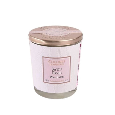 Bougie Parfumée Satin Rose Coulée à la main