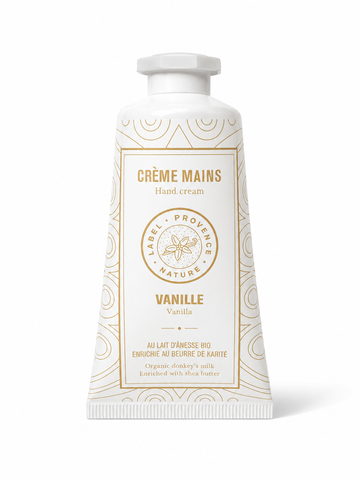 Crème mains au lait d'ânesse Bio et Vanille